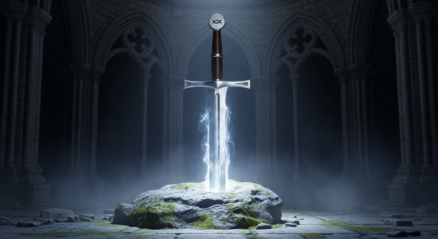 Ilustração de uma pessoa em meditação, com um raio de luz suave vindo de cima, simbolizando a voz de Deus