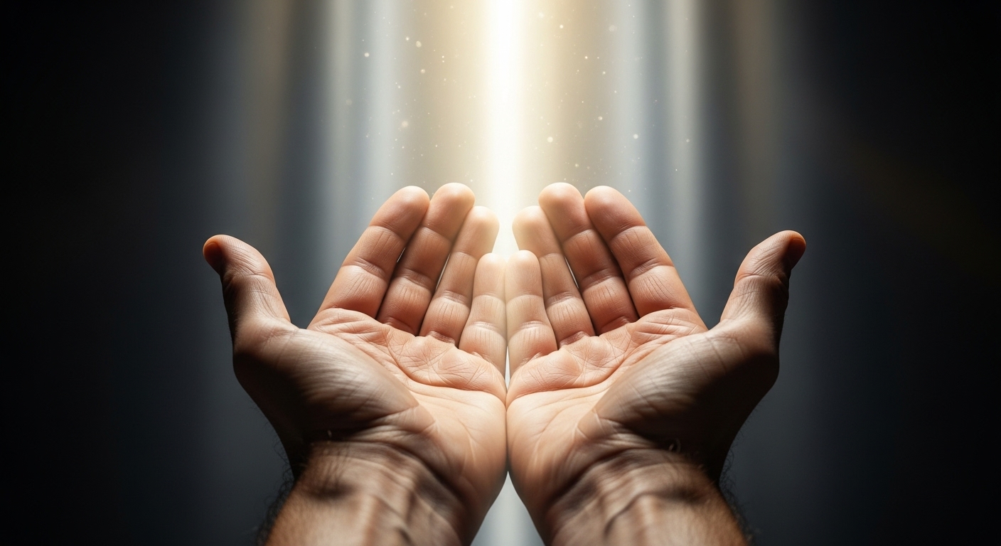 Ilustração de uma pessoa lendo um livro sob a luz do sol, em um ambiente de paz, simbolizando meditação