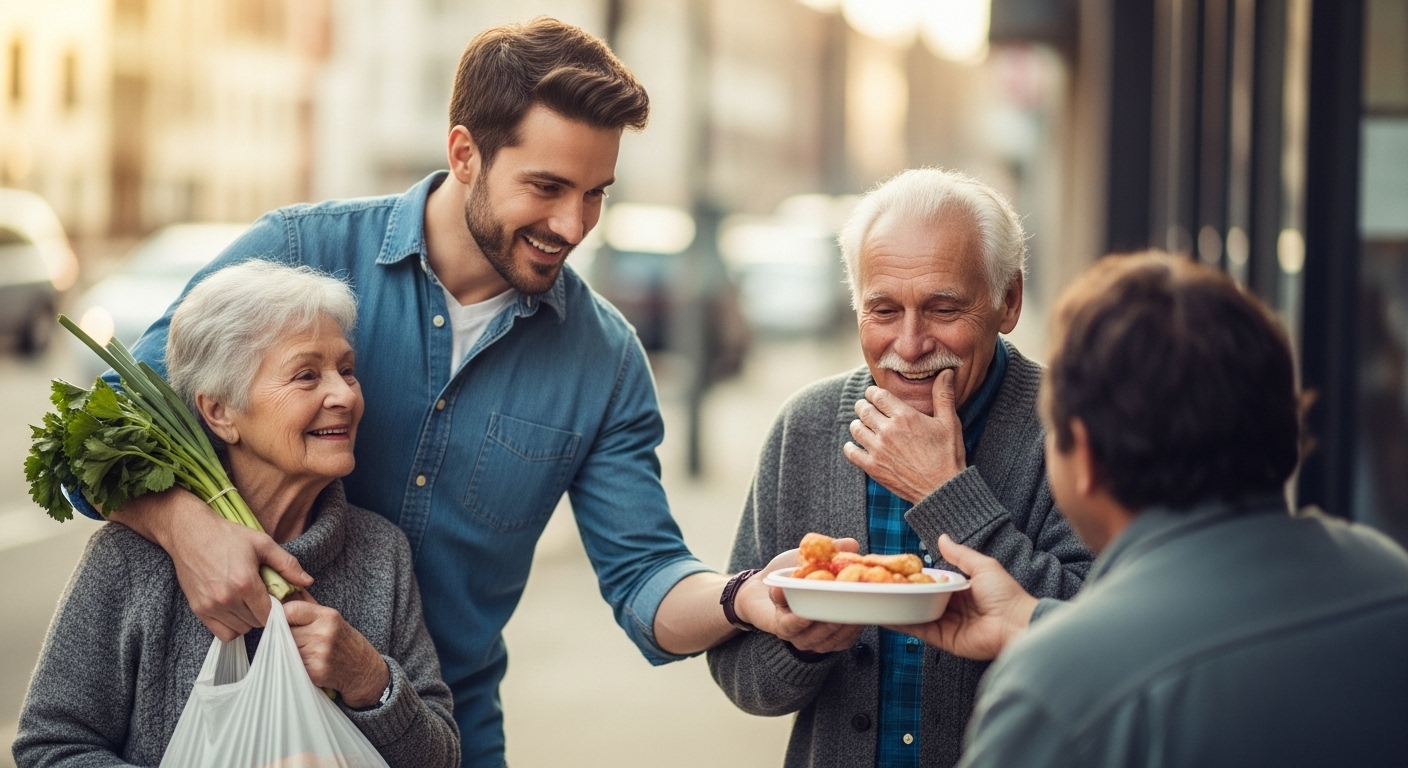 Ilustração de mãos abertas em gesto de rendição e entrega, com luz divina ao fundo