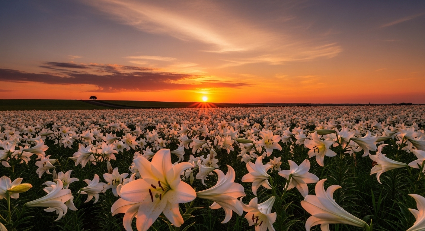 Ilustração de uma jornada espiritual em direção à luz, simbolizando a santidade
