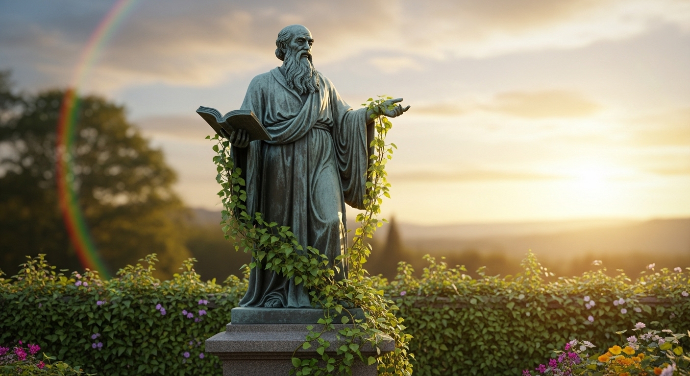 Ilustração de gerações de uma família, com os mais jovens respeitando os mais velhos