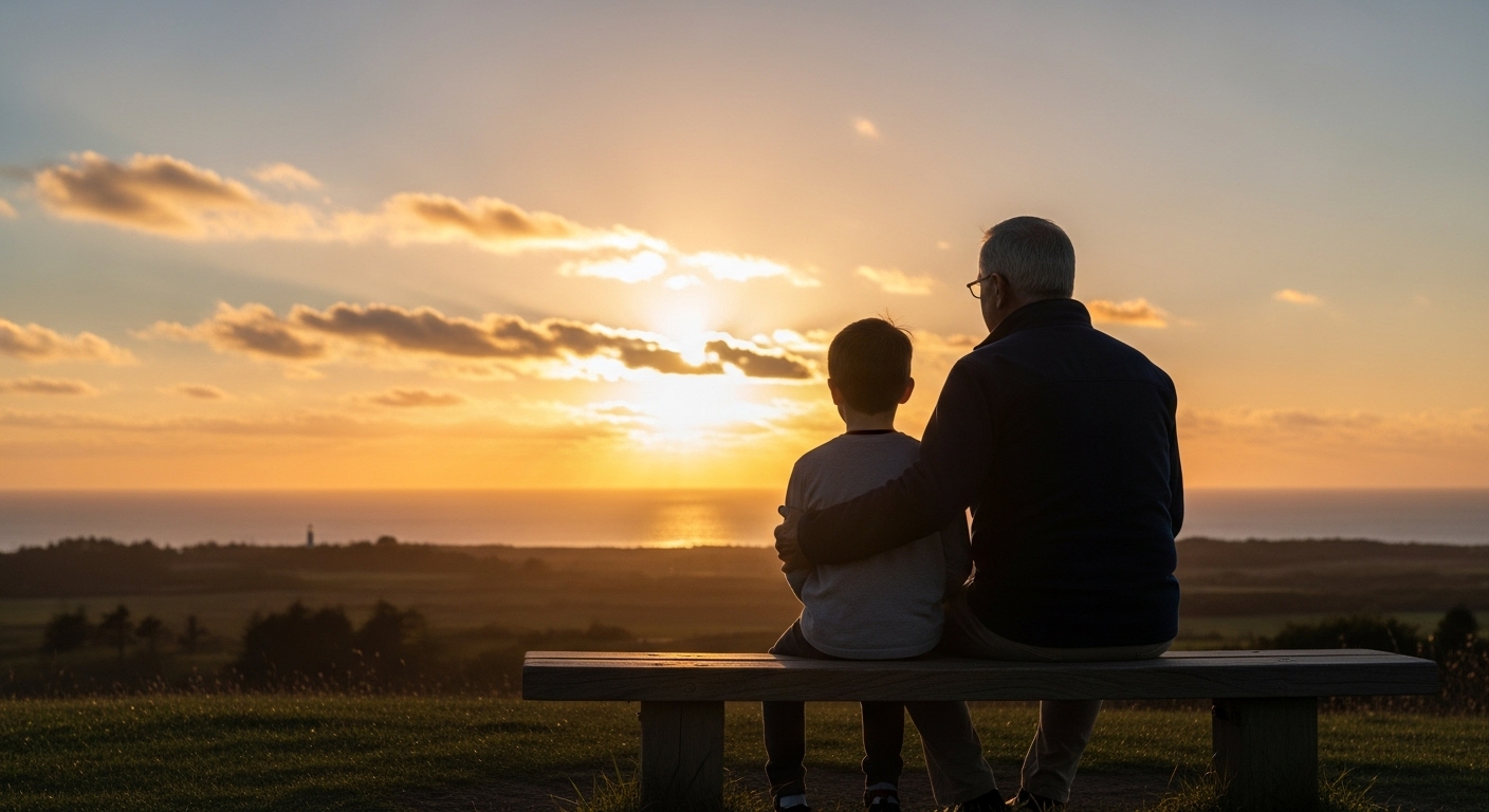 Ilustração de três elementos interconectados (Pai, Filho, Espírito Santo) com uma aura divina
