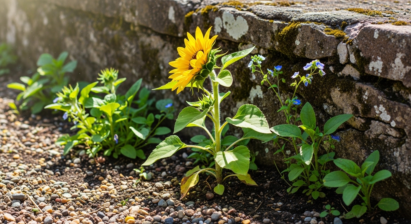 Ilustração da Terra vista do espaço, com galáxias e estrelas, e a mão de Deus criando